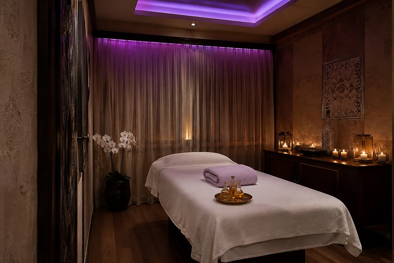 Masaj odasının genel görünümü — Lila Spa, Büyükçekmece misafirlerine hizmet veren salon